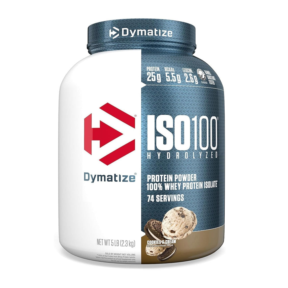 مسحوق بروتين ديماتيز ١٠٠٪ معزول ٧١ حصة بنكهة الشوكولاتة وزبدة الفول السوداني