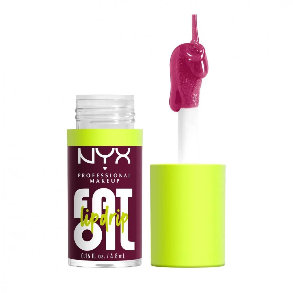 NYX Fat Oil Lip Drip Gloss - 04 That's Chic - لمع شفاه زيتي عالي اللمعان