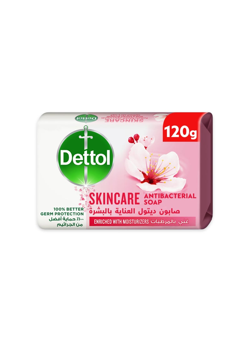 صابون ديتول للعناية بالبشرة برائحة الورد وزهرة الساكورا 120 جرام