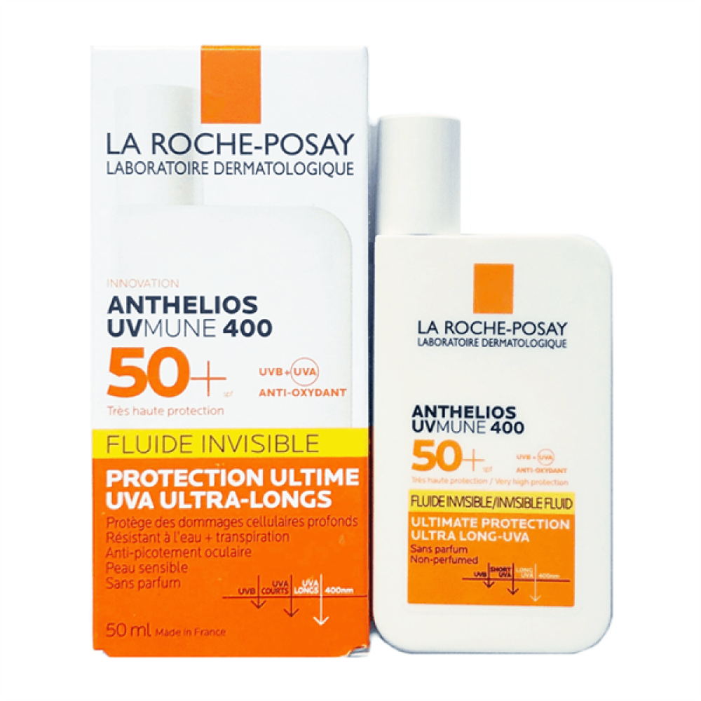 La Roche-Posay Anthelios UVMune 400 SPF 50+ Invisible Fluid Sunscreen – 50ml