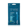 فرشاة أسنان Tece للاستخدام مرة واحدة مع عود أسنان وخيط تنظيف الأسنان 5 في 1، عبوة من 6 قطع