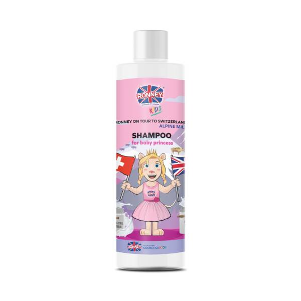 Ronney baby hair shampoo 300ml for girls with alpine milk