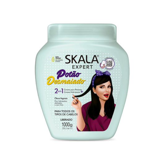 Skala Skala Hair Cream 1000g Potao Desmaiado Castor Oil Extract and Argan For Dull Hair