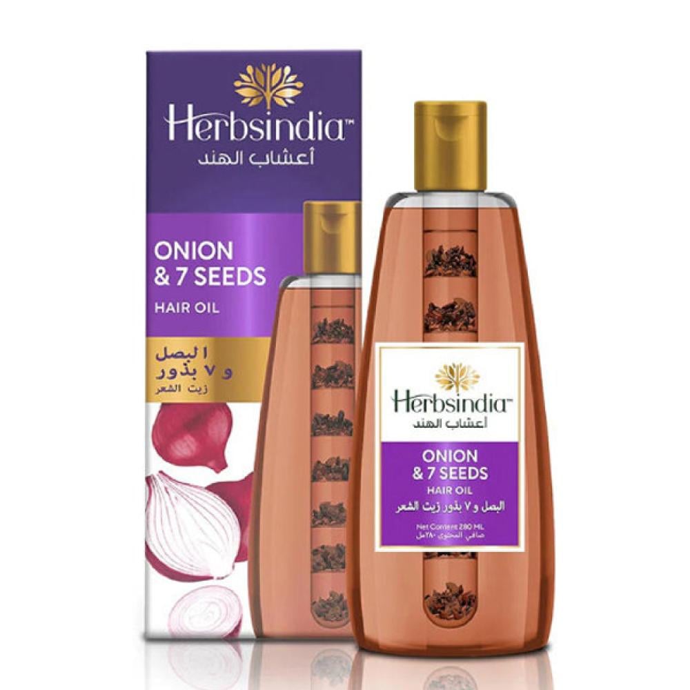 Herbs India Hair Oil 180ml Onion And 7 Seeds