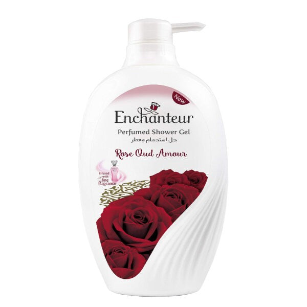 Enchanteur Shower Gel 550ml Rose Oud Amour