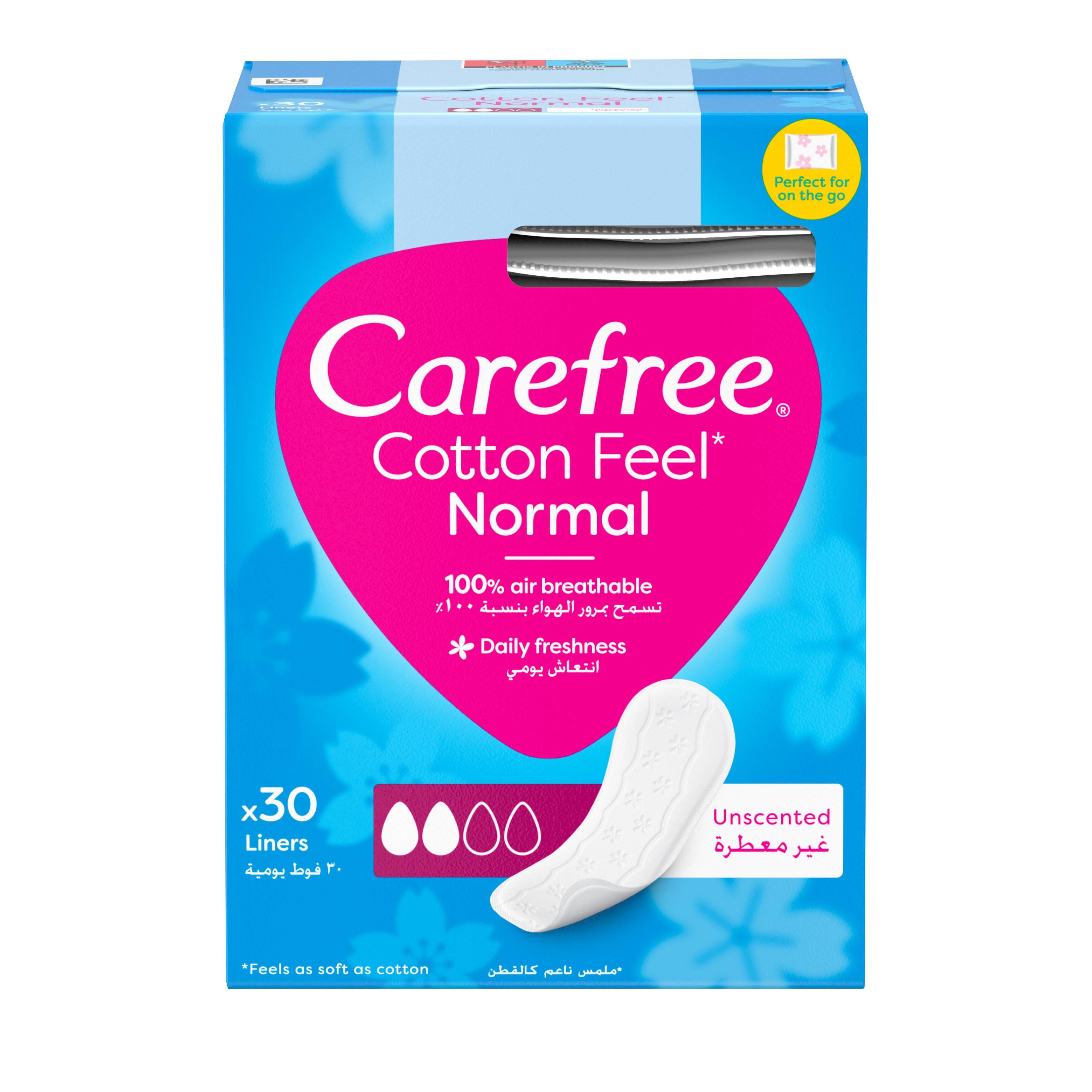 Carefree Pads Fragrance Free With A Natural Cotton Feel
