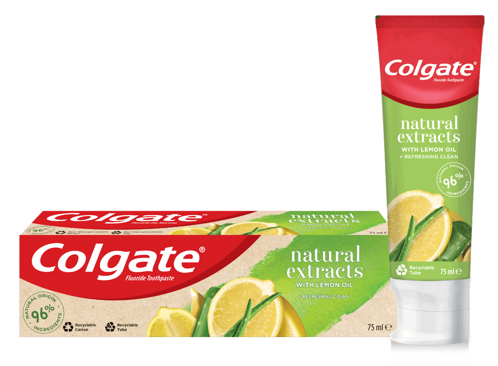 Colgate natural extracts toothpaste with lemon oil 75ml