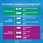 Carefree Cotton Feel Unscented Pads