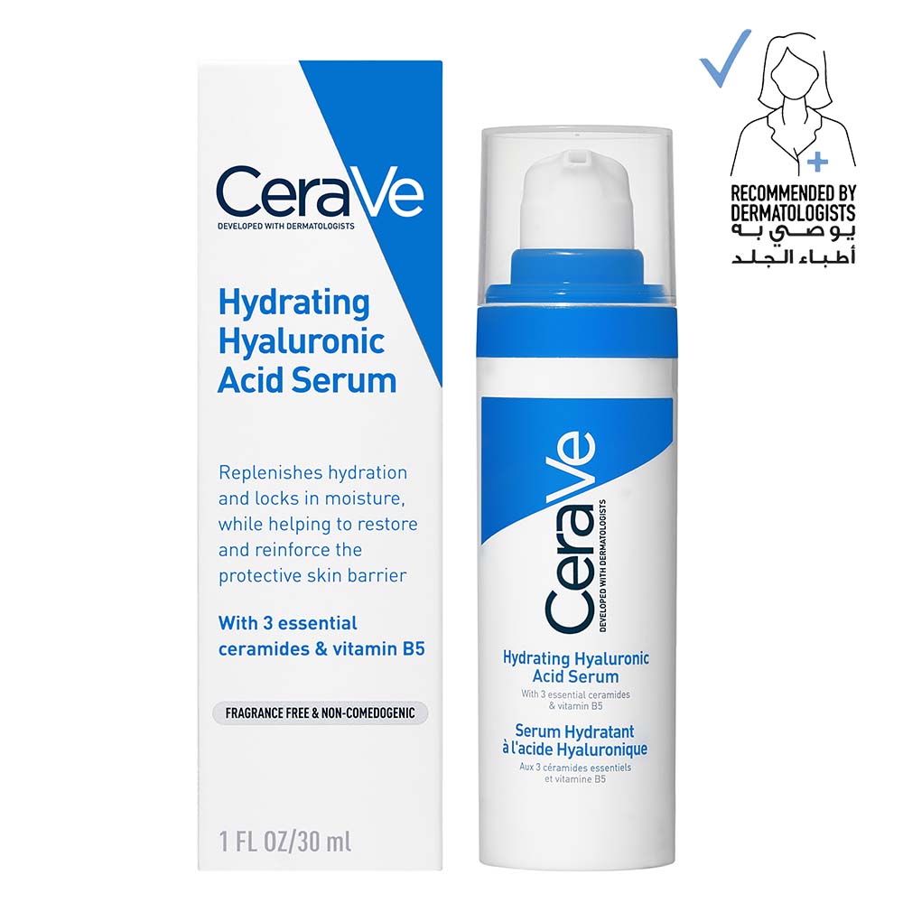 CeraVe Hydrating Hyaluronic Acid Face Serum – Moisturizing Facial Serum 30ml