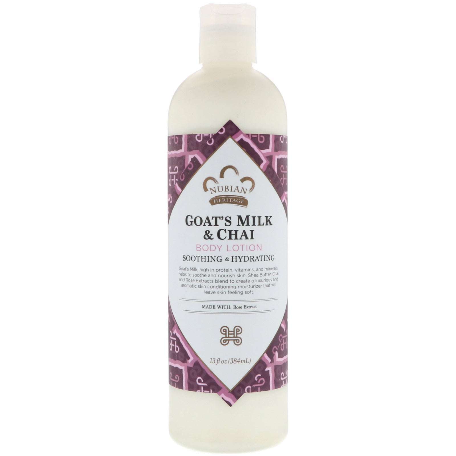 Nubian Heritage Goat's Milk & Chai Body Lotion - Hydrating Shea Butter 13oz