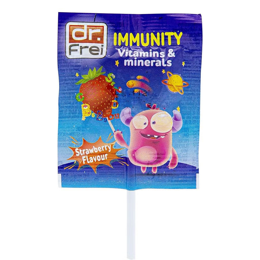 Dr Frei Immunity Lollipops with Zinc & Vitamin C for Kids – 50 Pcs