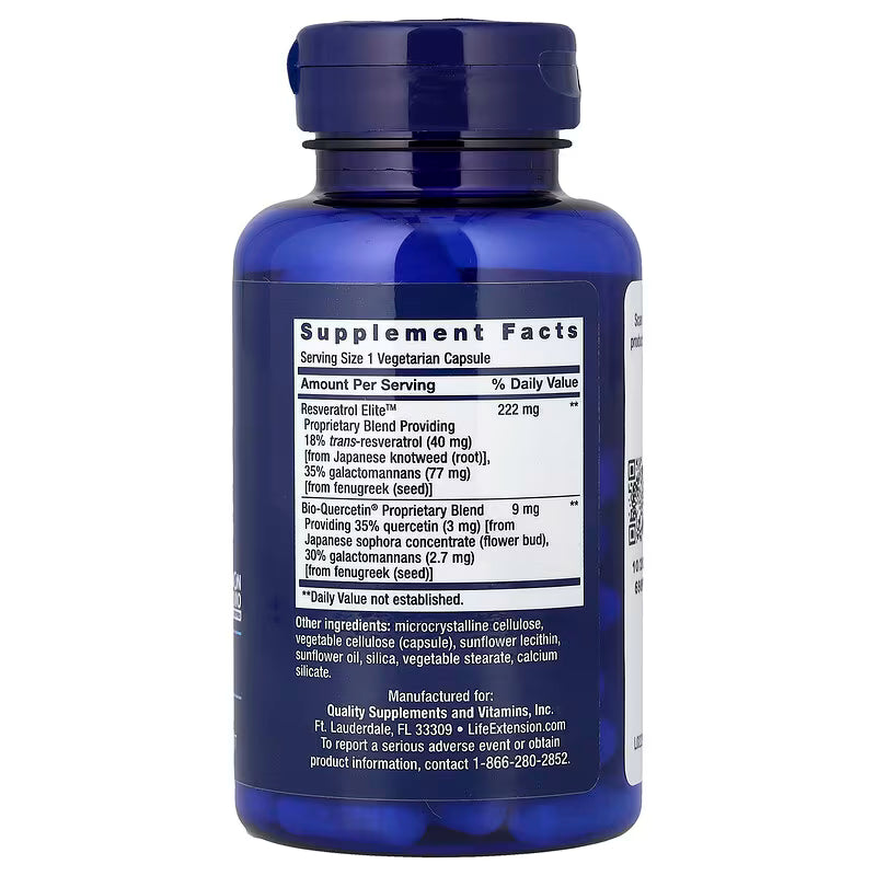 Life Extension Optimized Resveratrol Elite - 60 Vegetarian Capsules