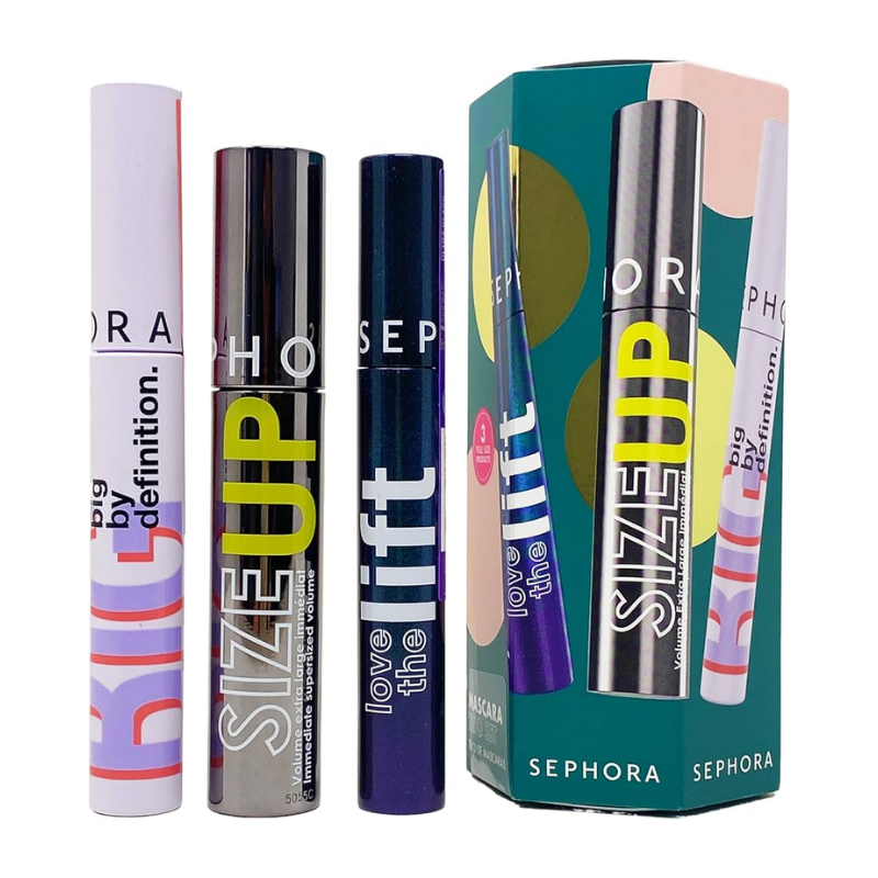 ثلاثية الماسكارا من سيفورا – 3 أنواع من الماسكارا، 3 تأثيرات للكثافة