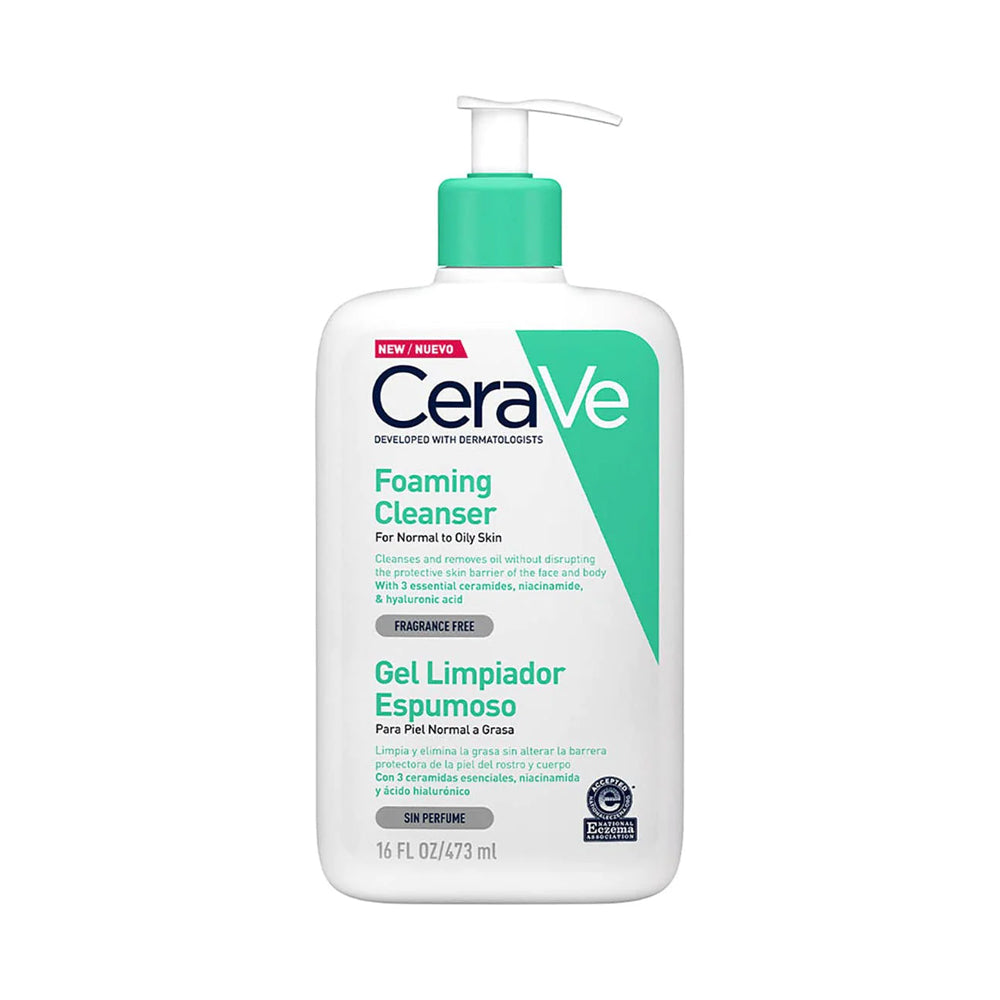 CeraVe Foaming Facial Cleanser – With Hyaluronic Acid and Ceramides