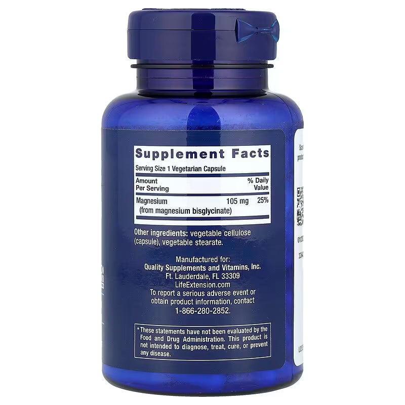 Life Extension Magnesium Glycinate - 90 Vegetarian Capsules