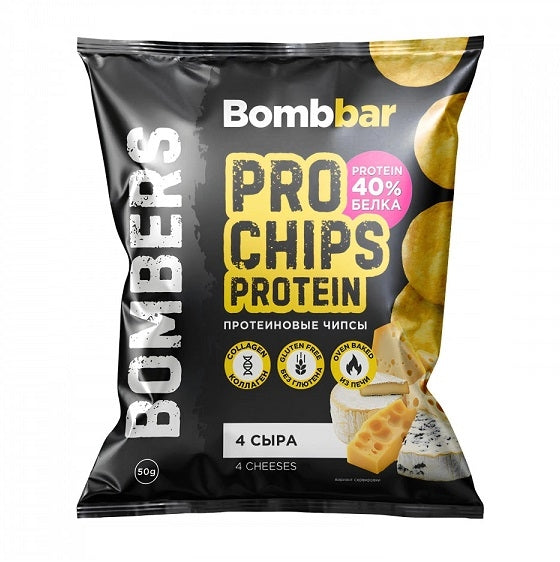 BOMBBAR Protein Pro Chips Four cheeses 50g
