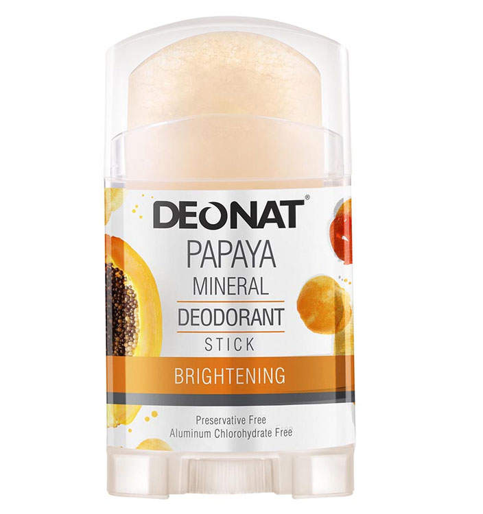 Papaya Mineral Deodorant Stick 100g
ęعرق طبيعي جاف بالبابايا 001 ج tديونات مزي