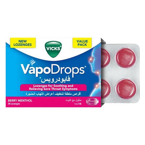 Vicks Tablet 36pc Vapo Drops With Mint And Berries