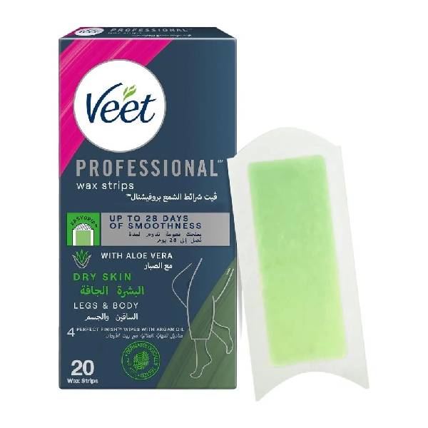 Veet Hair Removal Strips 20pc Professional For Dry Skin