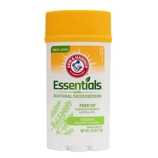 Arm & Hammer Deodorant Stick 71g Essentials With The Refreshing Scent Of Lavender And Rosemary