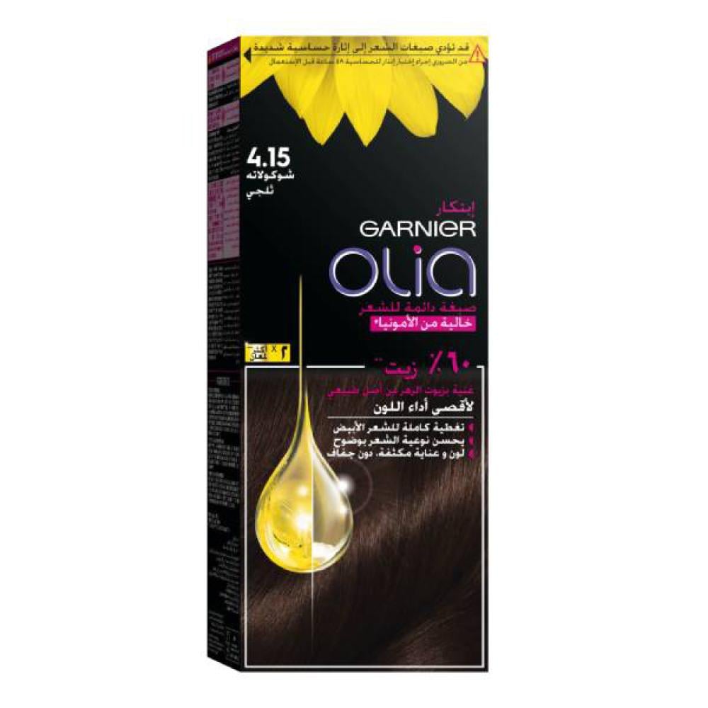 Garnier Ammonia-Free Hair Color Olia 4.15 Icy Chocolate