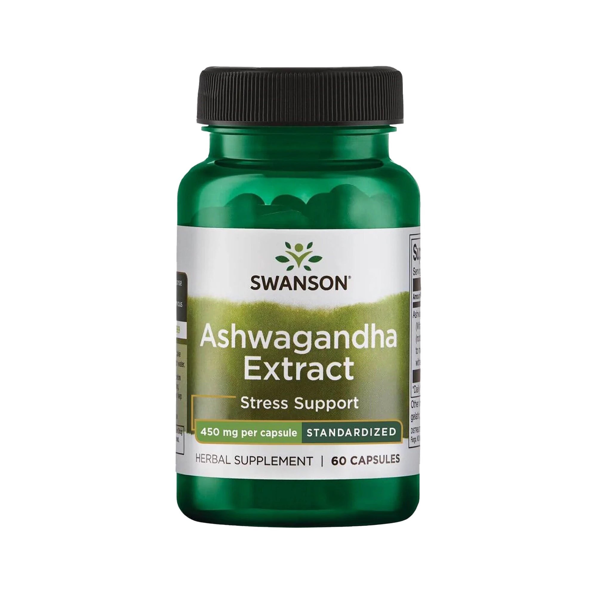 Swanson Ashwagandha Extract Standardized 450 mg - 60 Vegan Caps