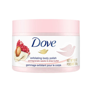 Dove body scrub with pomegranate seeds & shea butter 298ml