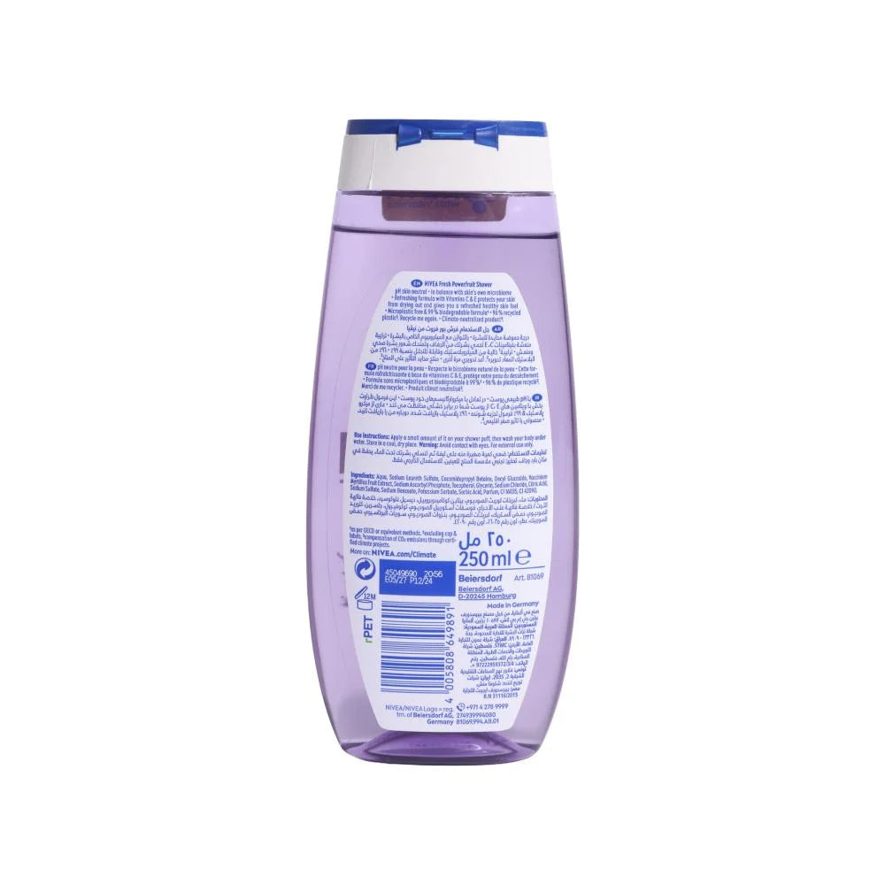 Nivea Shower Gel Fresh Powerfruit 250ml