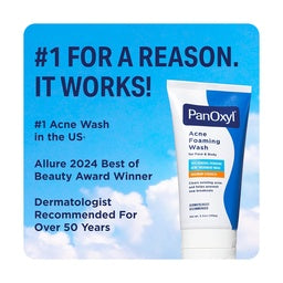 PanOxyl Acne Foaming Wash Benzoyl Peroxide 10% Maximum Strength - (156)g