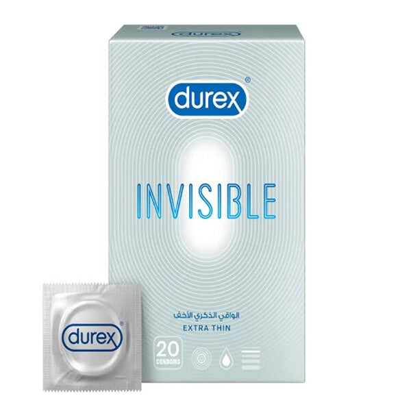 Durex Condoms 20pc Invisible Extra Thin