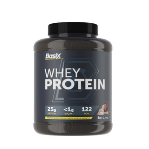 بروتين واي ماسل من باسيكس بنكهة قطع الشوكولاتة 5 باوند