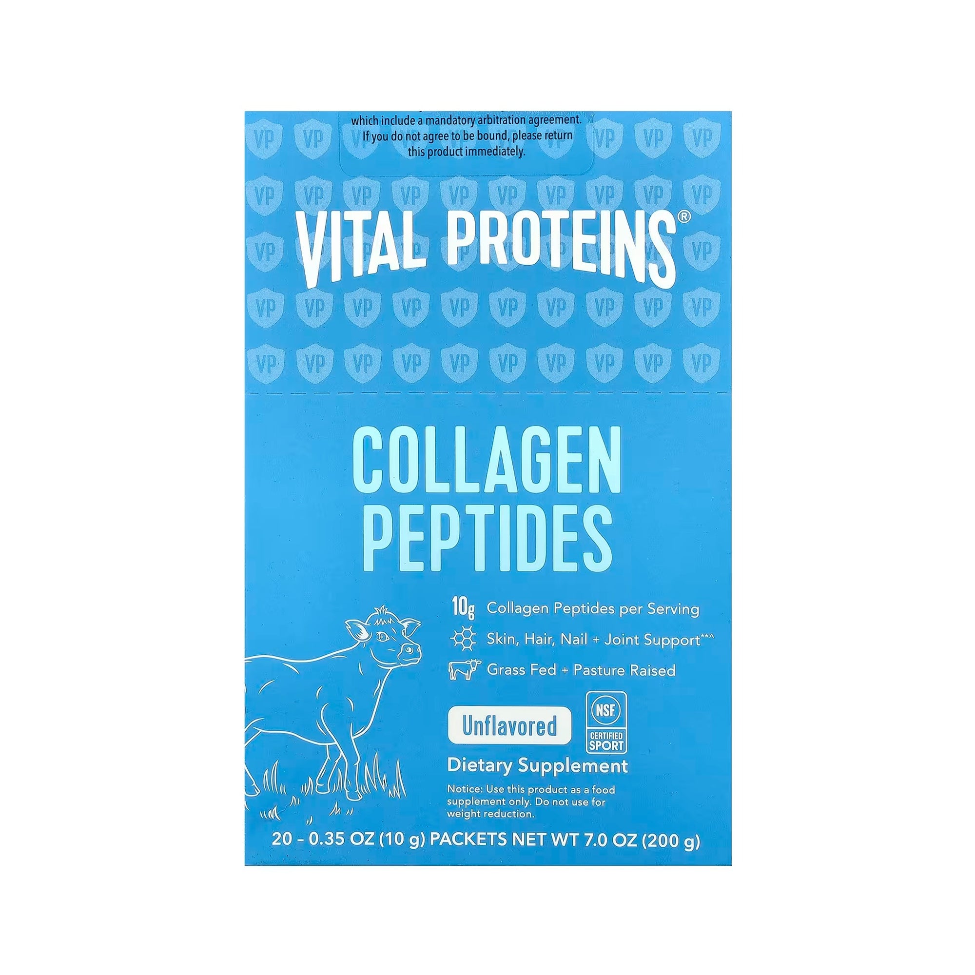 Vital Proteins مسحوق الكولاجين - عبوات فردية (بدون نكهة) 200 جم
