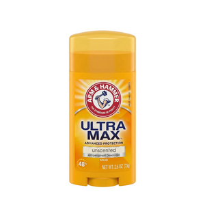 Arm & Hammer Ultra Max Unscented Deodorant Stick – 24-Hour Protection 73g