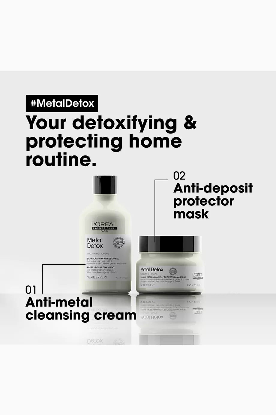 قناع L'Oréal Professionnel Metal Detox Glicoamine + Ionene الاحترافي 250 مل
