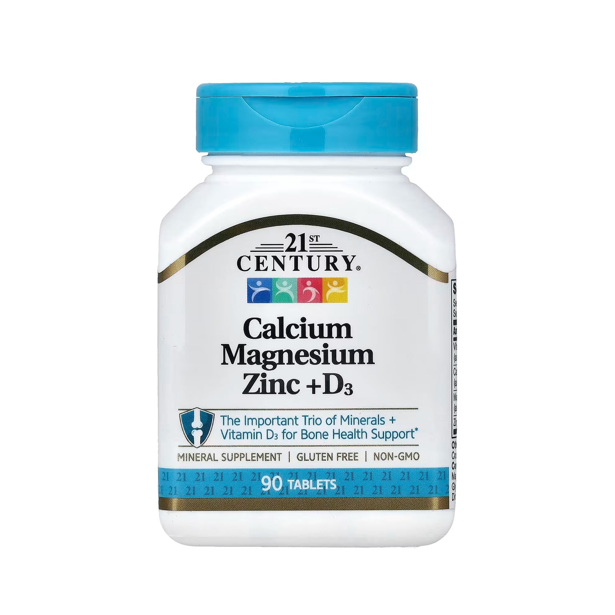 21st Century Century, Calcium Magnesium Zinc + D3 -  90 Tablets
