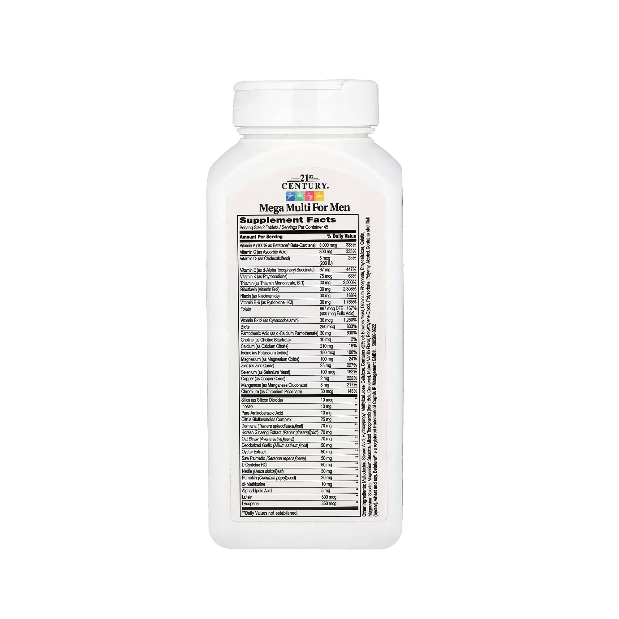 21st Century Mega Multi for Men - 90 Tablets