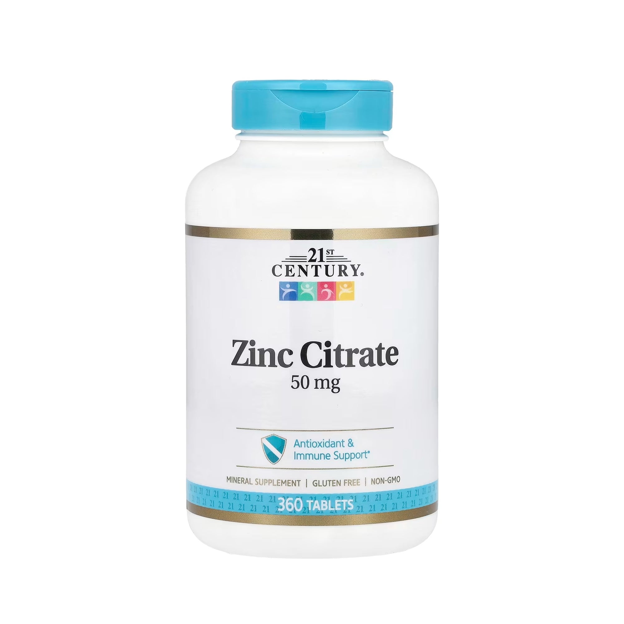 21st Century Zinc Citrate 50 mg - 360 Tablets