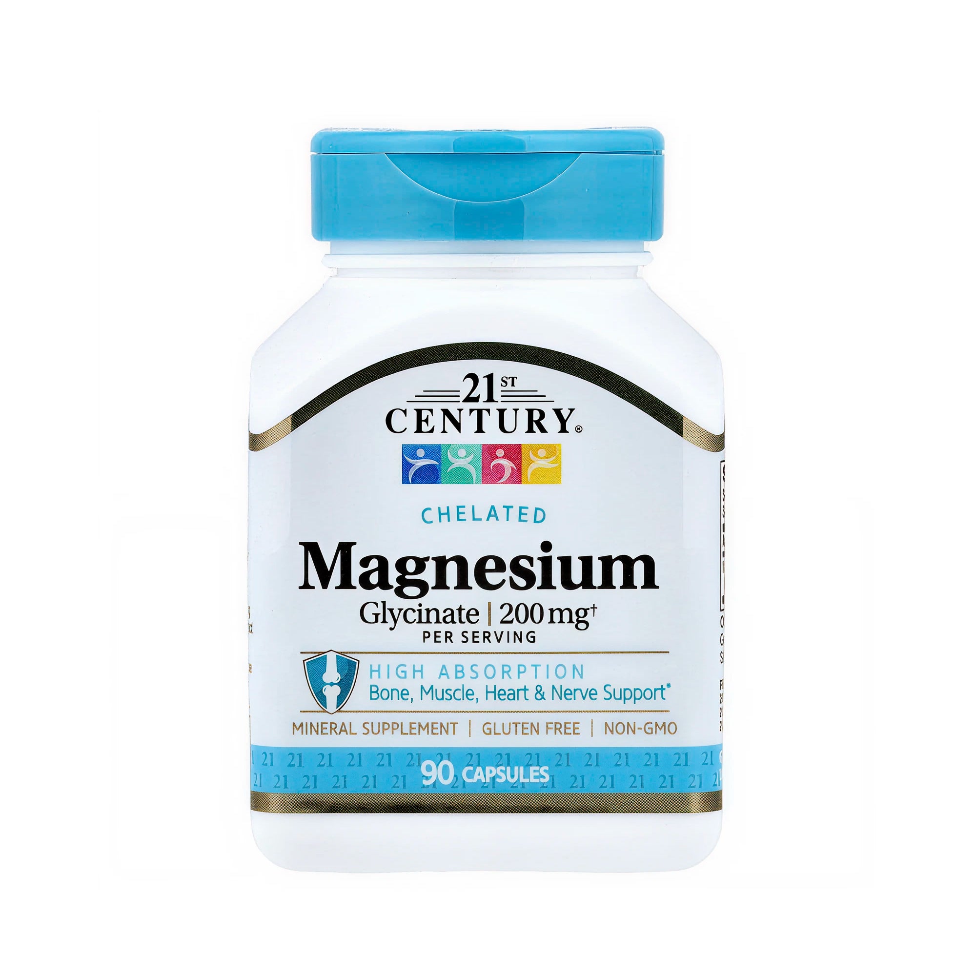 21st Century Magnesium Glycinate 200mg - 90 Capsules