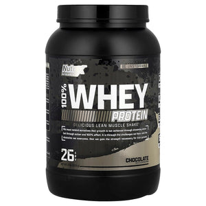 Nutrex 100% whey protein chocolate – 2lb (26 srv) 923g