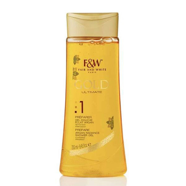 Fair & White Shower Gel 250ml Gold Ultimate With Argan Oil