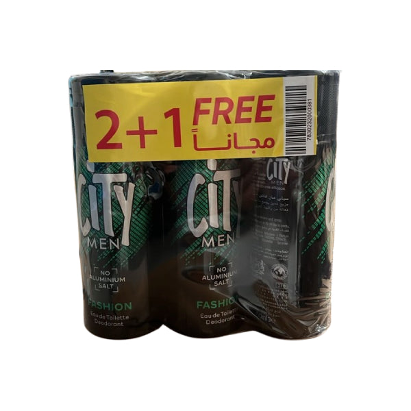 City men deodorant spray 150ml fashion 2+1 free