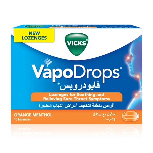 Vicks Tablet 16pc Vapo Drops With Mint And Orange