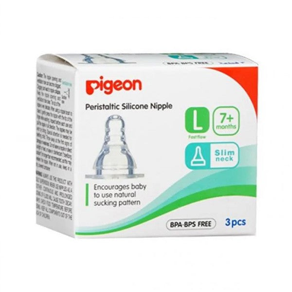 Pigeon PIGEON SILICONE NIPPLE S TYPE L 3PC/BOX