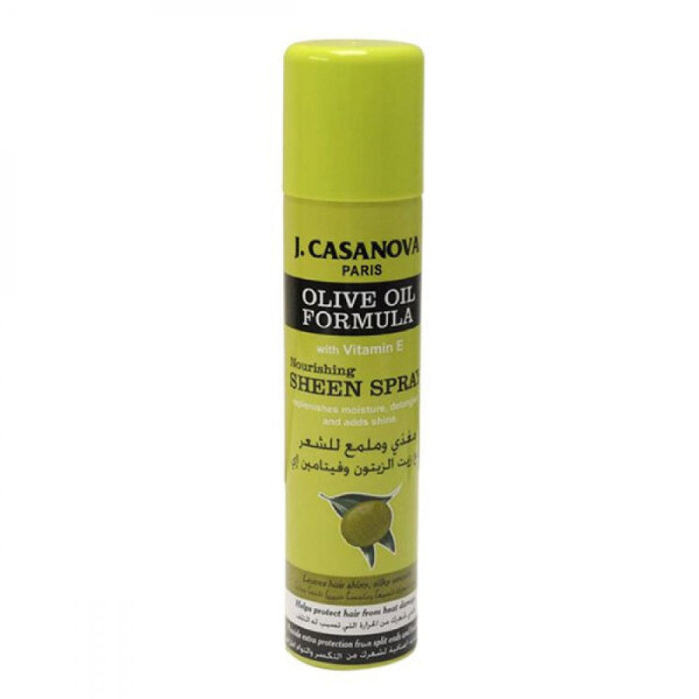 J.Casanova Hair Spray 200ml Nourishing And Shine With Olive Oil