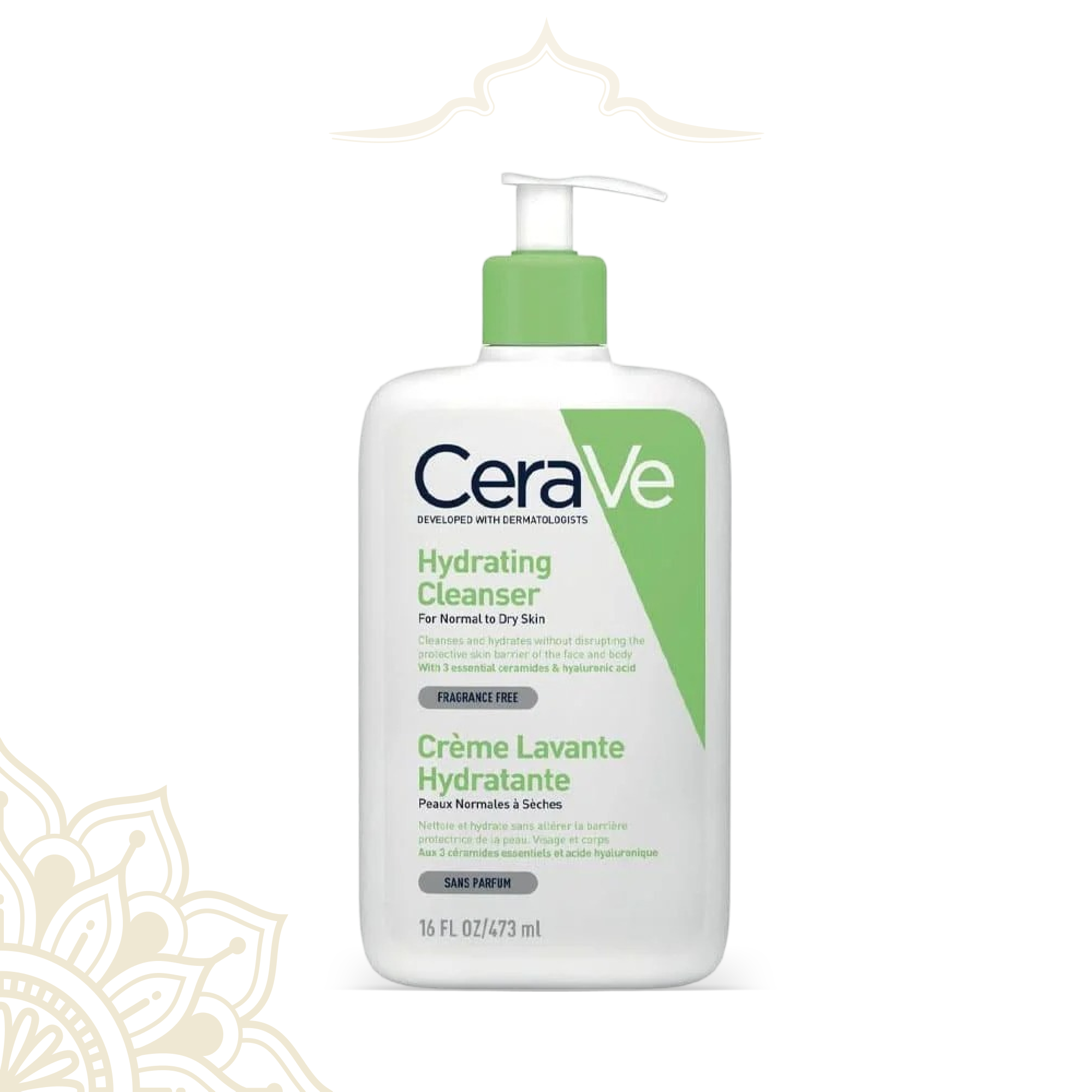 CeraVe Hydrating Face Wash – Gentle Cleanser for Normal to Dry Skin 473ml