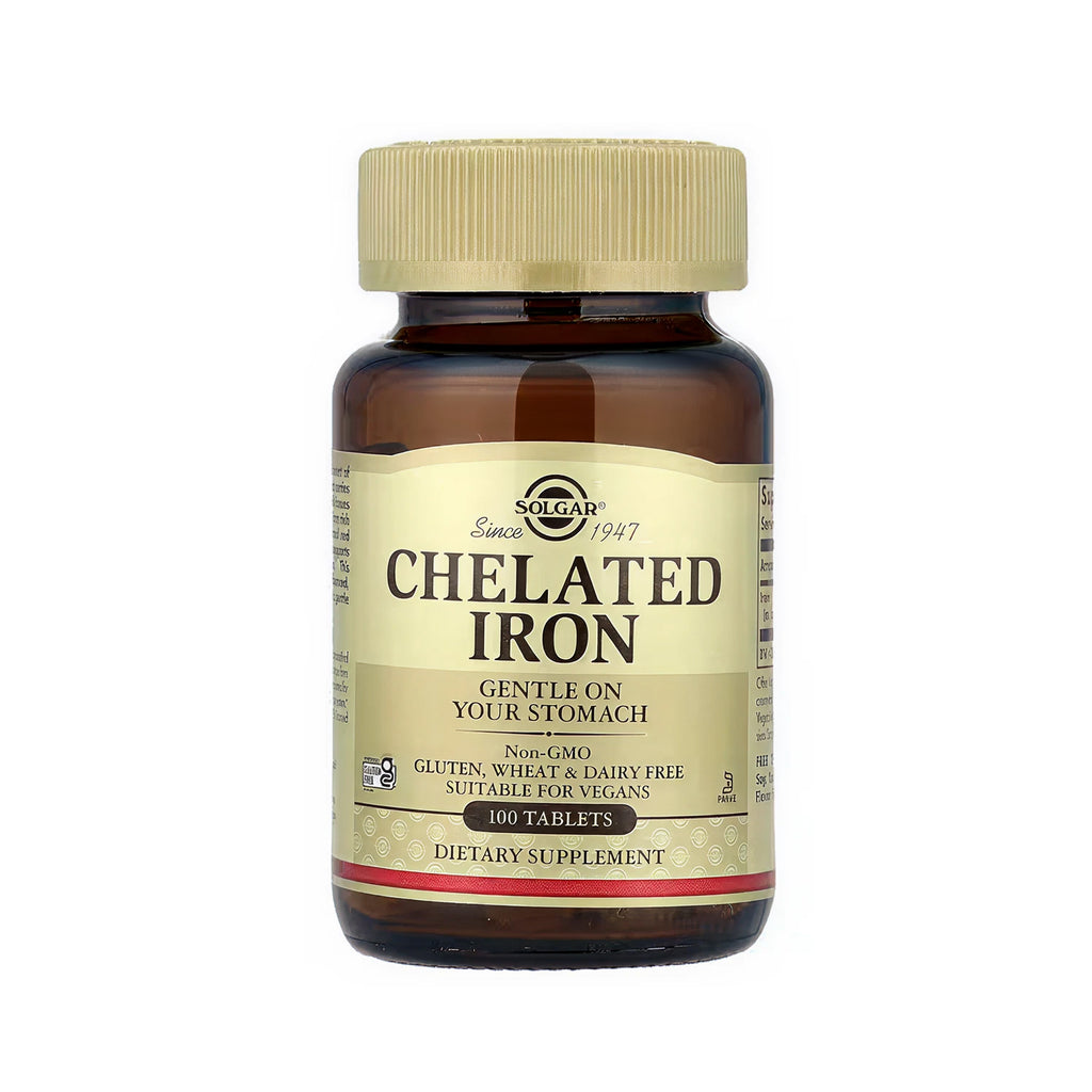 Solgar Chelated Iron - 100 Tablets