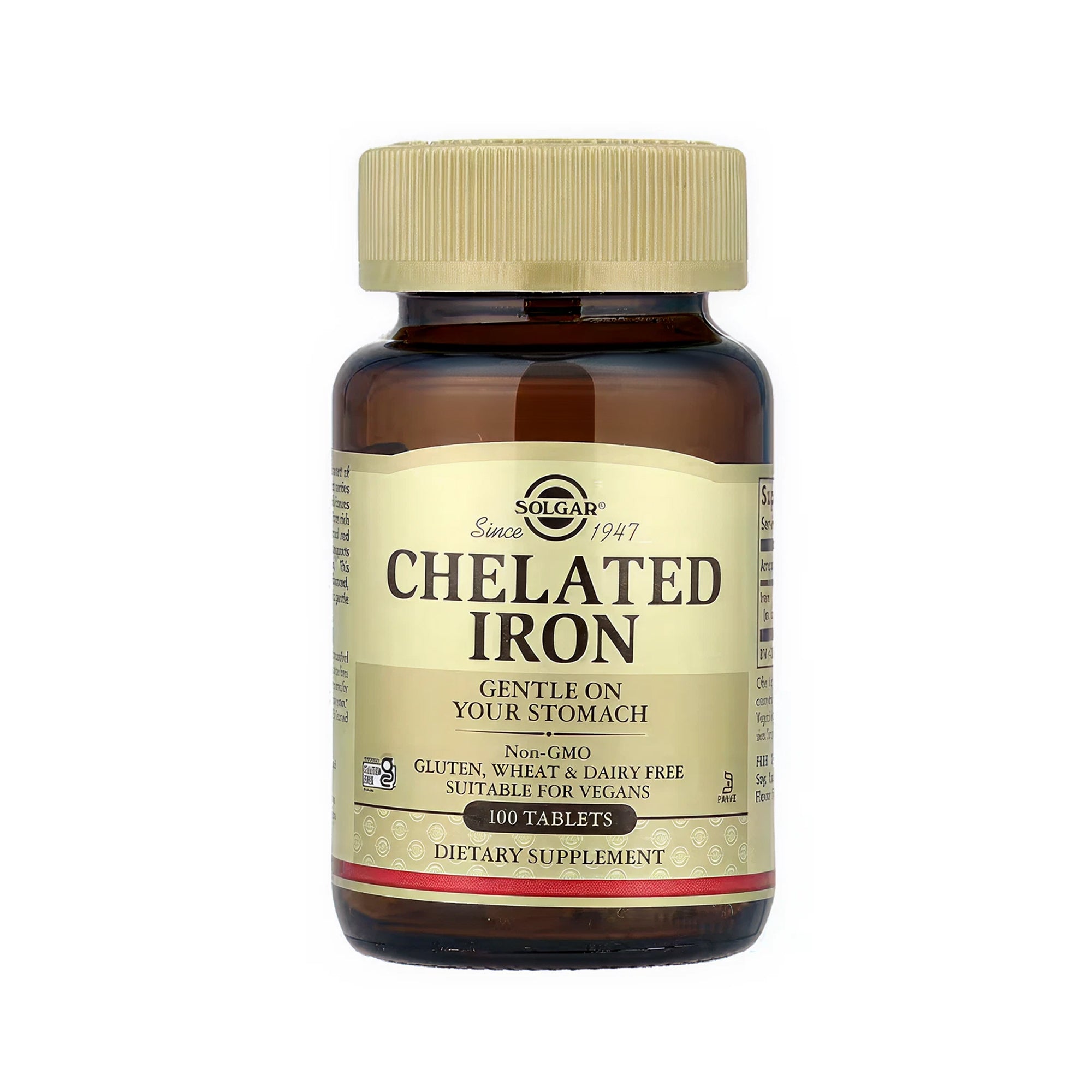 Solgar Chelated Iron - 100 Tablets