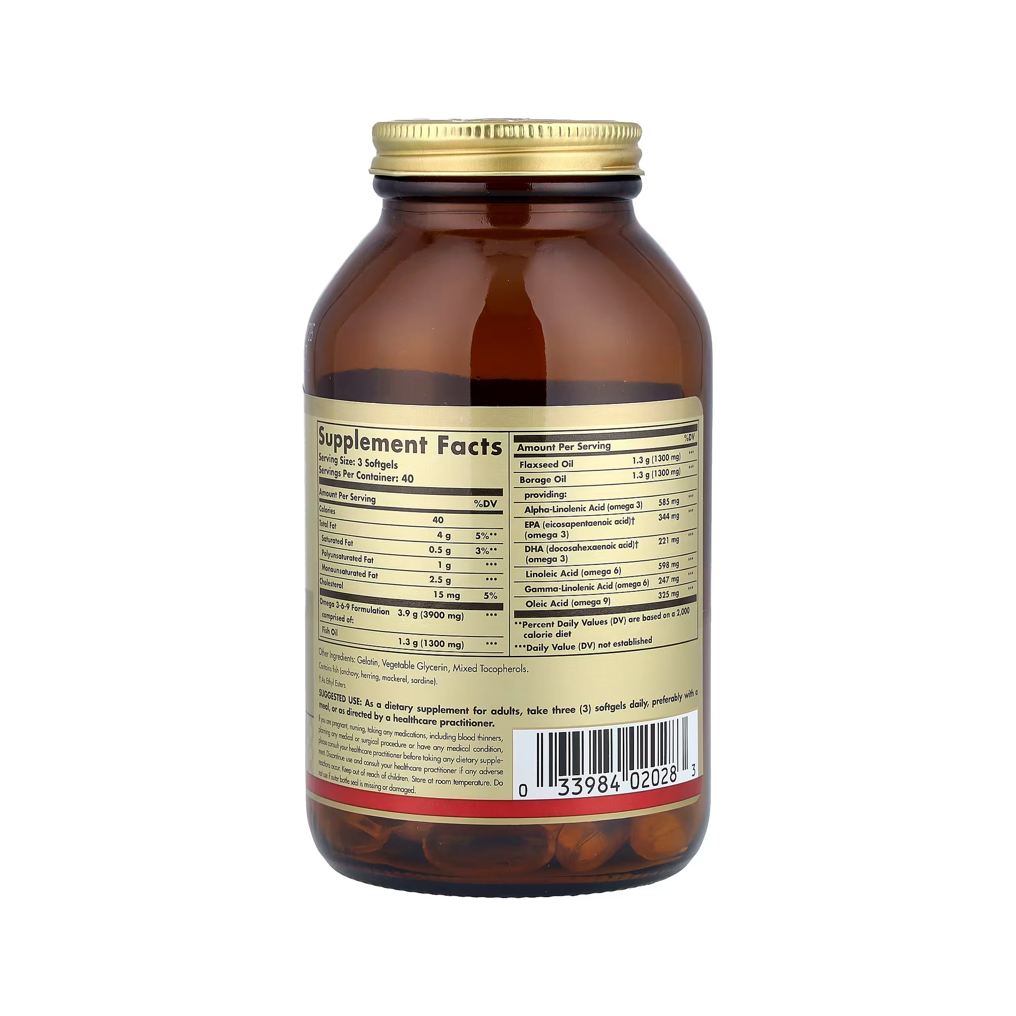 Solgar Omega 3-6-9 1300 mg - 120 Softgels