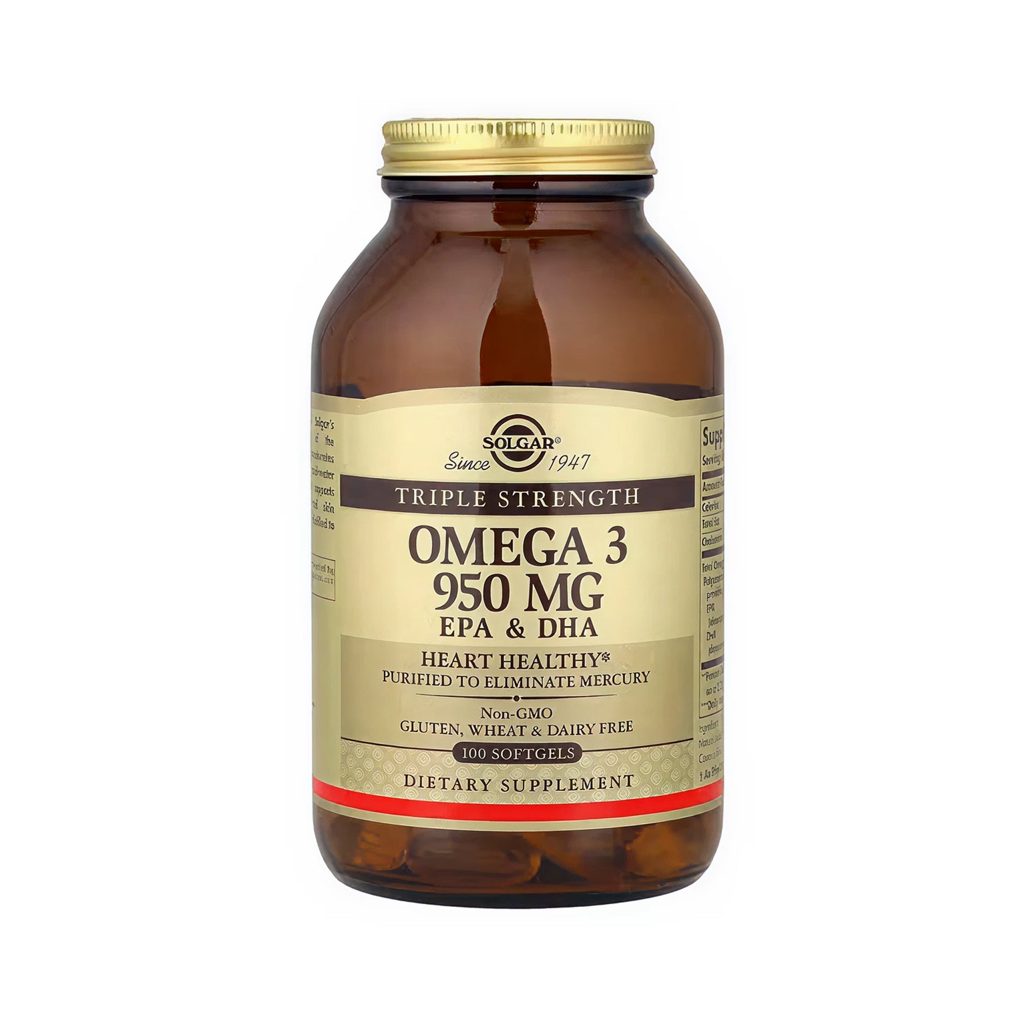 Solgar Triple Strength Omega-3 950 mg - 100 Softgels