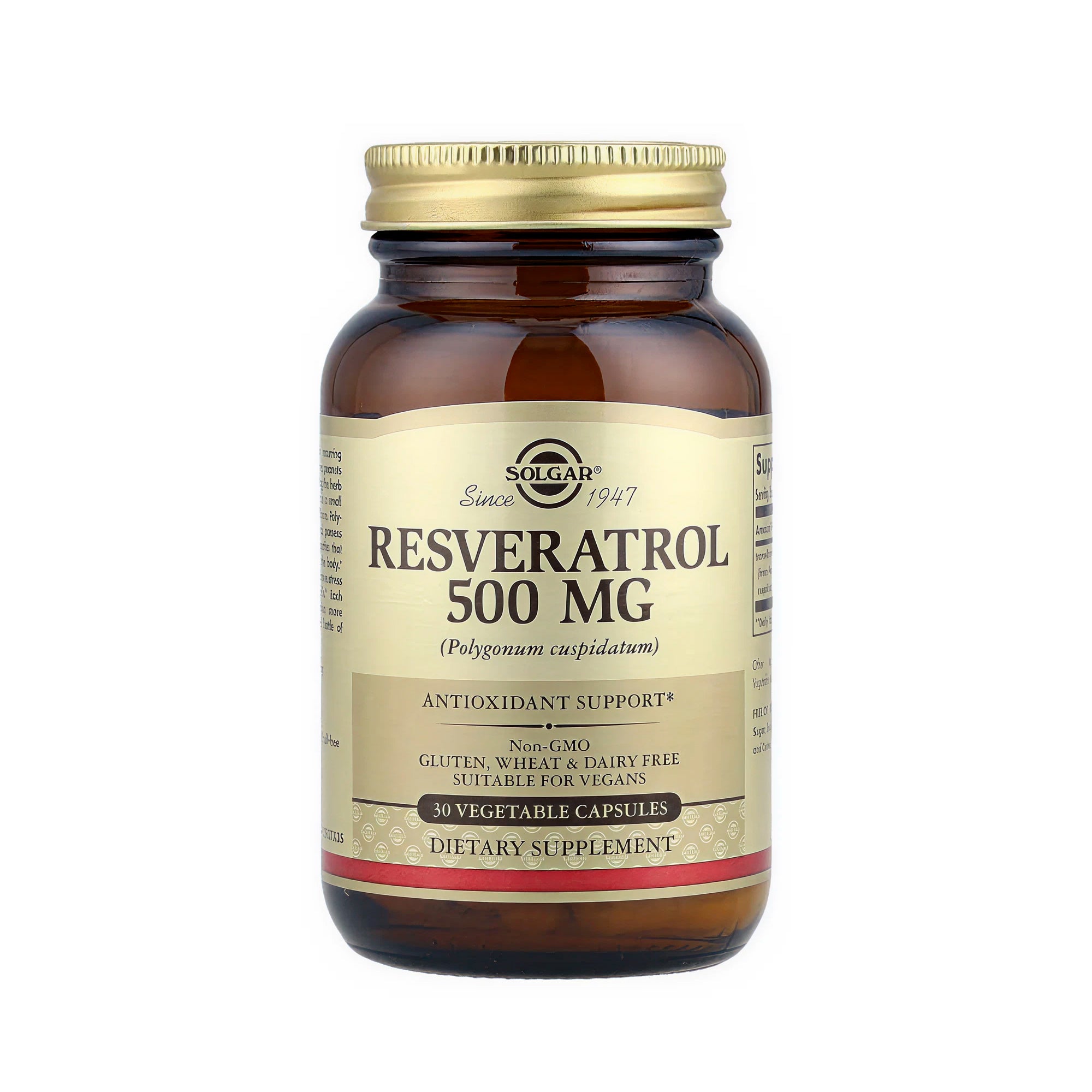 Solgar Resveratrol 500 mg - 30 Vegetable Capsules